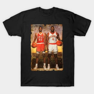 Vintage Stacey Augmon and Larry Johnson 1991 T-Shirt